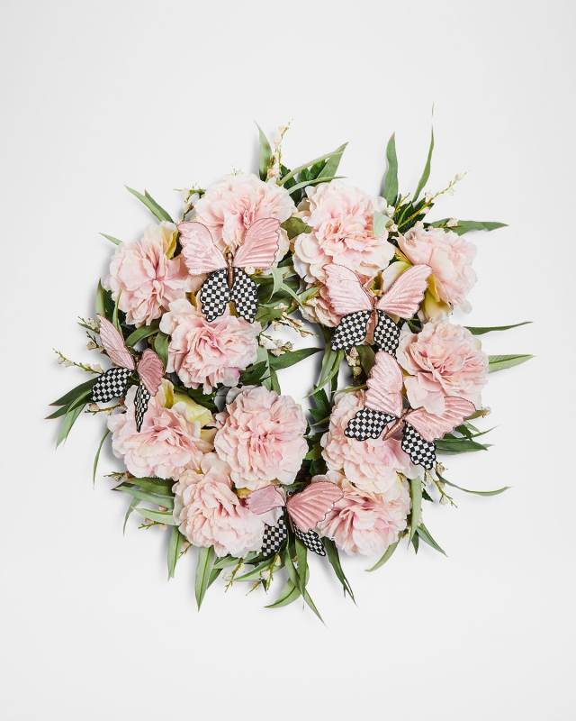 Butterfly Meadow Peony 26" Wreath
